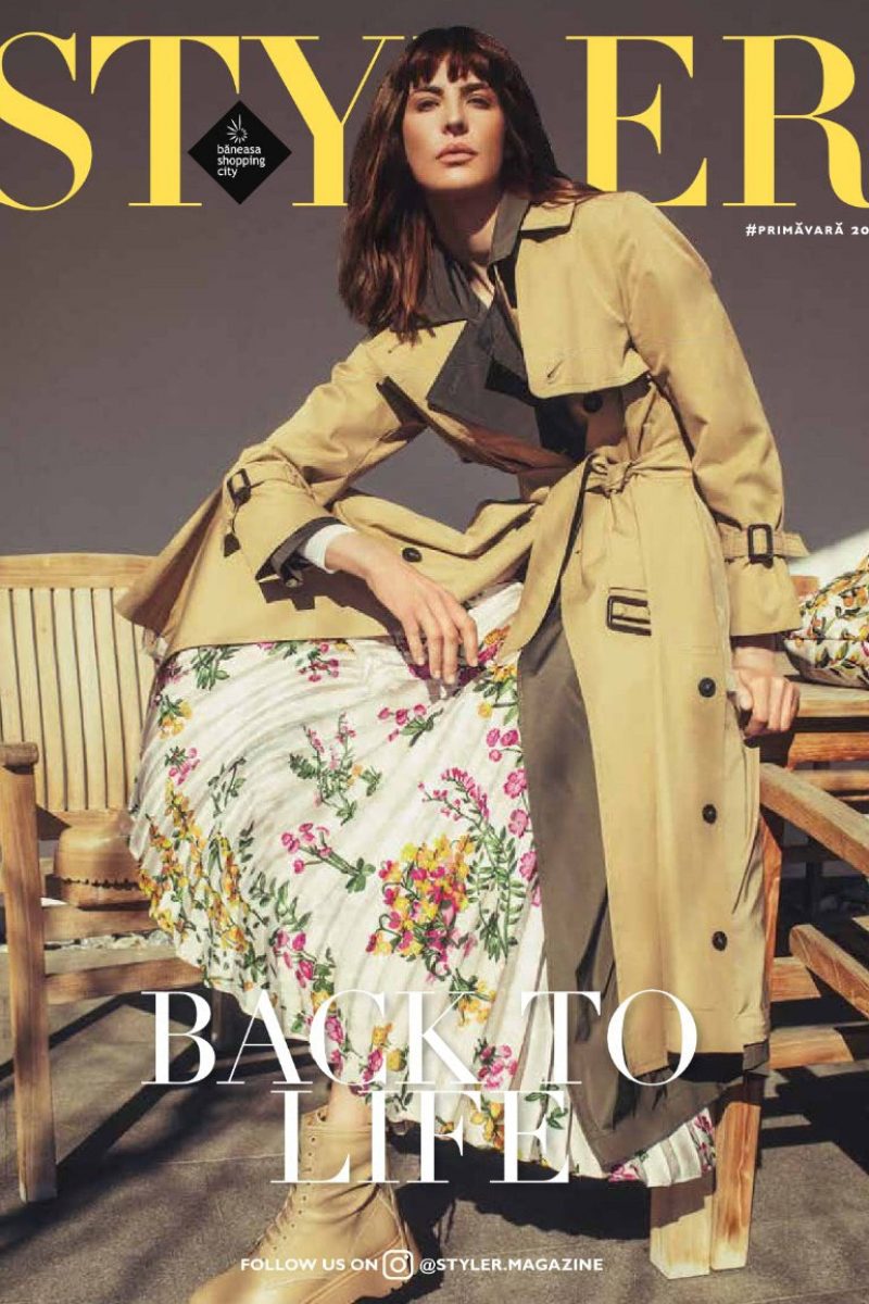 Anca Tiribeja cover and editorial STYLER Magazine Spring 2022